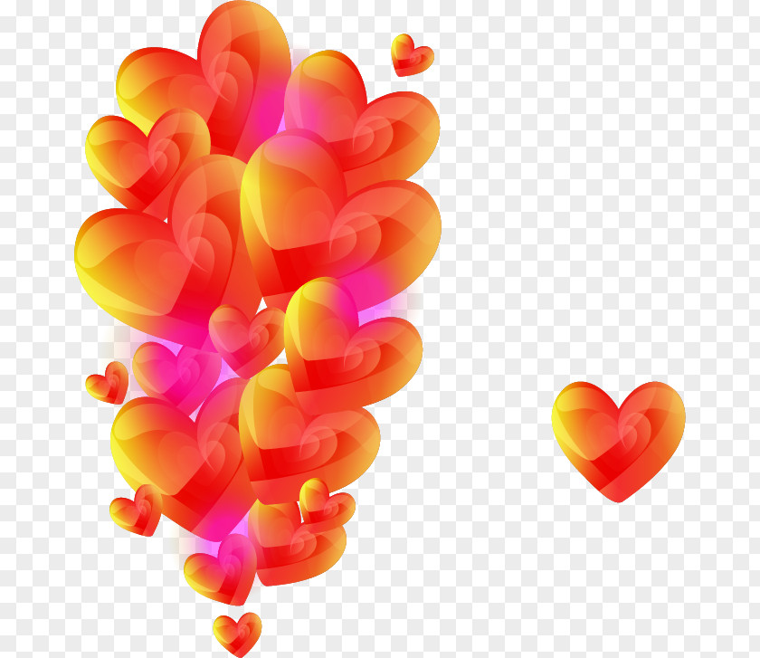 Pretty Hearts Heart Valentine's Day Romance PNG