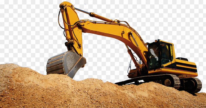Excavator Heavy Machinery Architectural Engineering Manufacturing Equipment Rental PNG