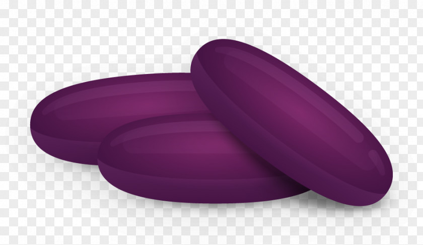 Fish Oil Capsules Actual Size Product Design Purple PNG