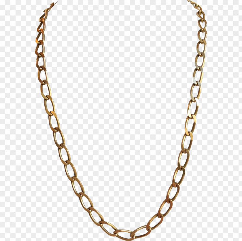 Necklace Figaro Chain Colored Gold PNG