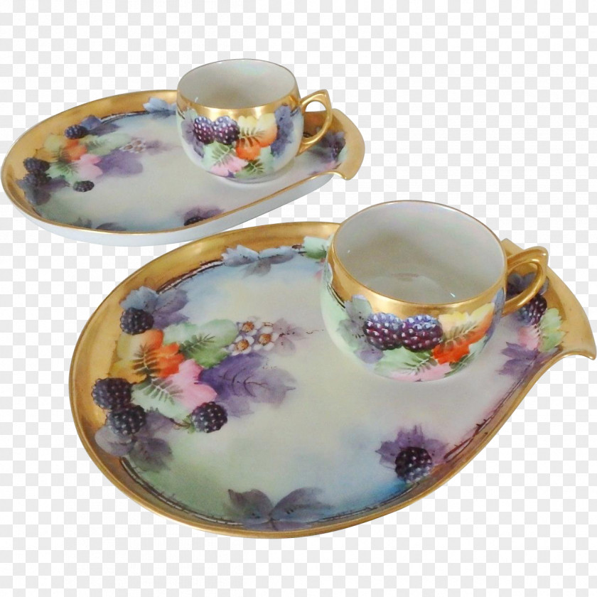 Hand-painted Architecture Tableware Saucer Teacup Plate PNG
