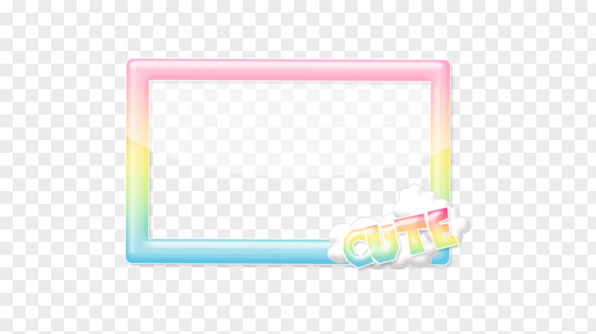 Kawaii Picture Frames Rectangle PNG