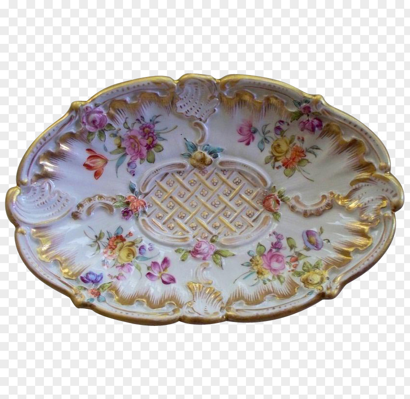 Plate Platter Porcelain Tableware Oval PNG