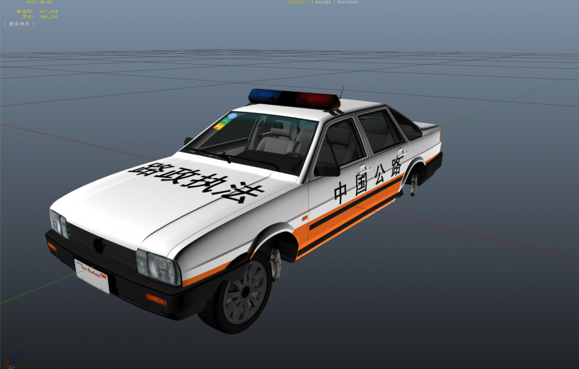 Police Car China Volkswagen Santana Golf PNG