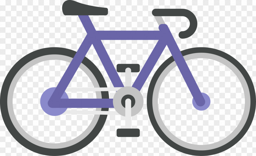 Purple Simple Bike Electric Bicycle Cycling Icon PNG