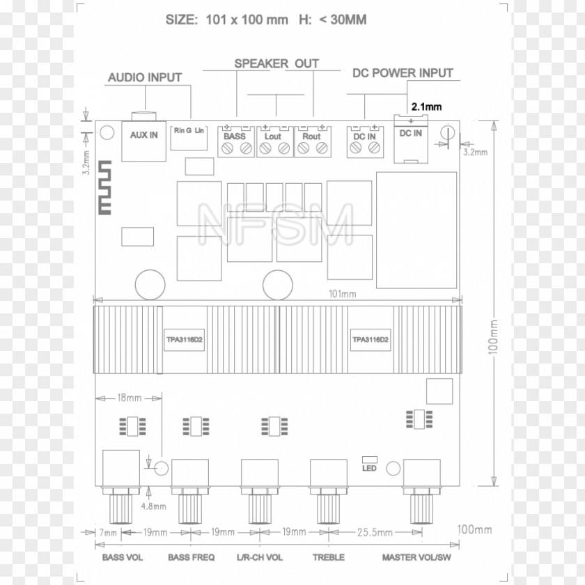 Amplifier Bass Volume Floor Plan Architecture Product Design PNG