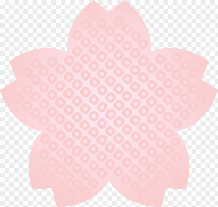 Cherry Wreath Petal Heart Pattern PNG