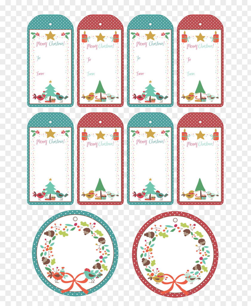 Free Tag Christmas Label Paper Gift Santa Claus PNG
