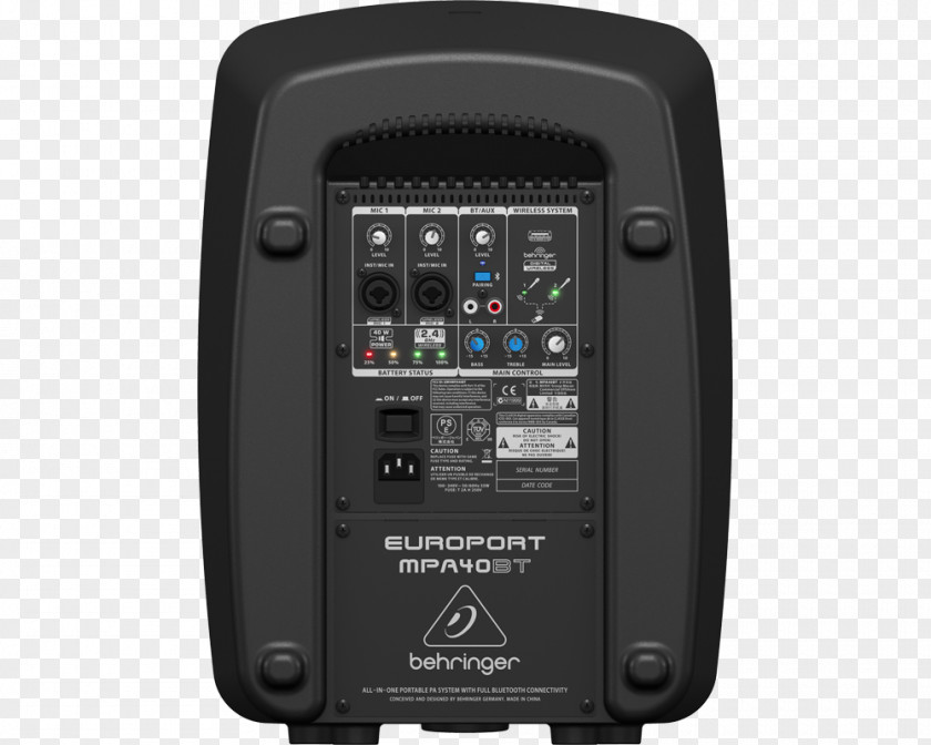 Microphone BEHRINGER EUROPORT MPA40BT-PRO Public Address Systems PNG