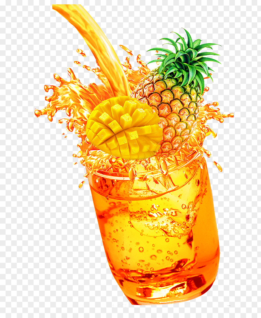 Creative Juices Orange Juice Mai Tai Pineapple Jus Dananas PNG