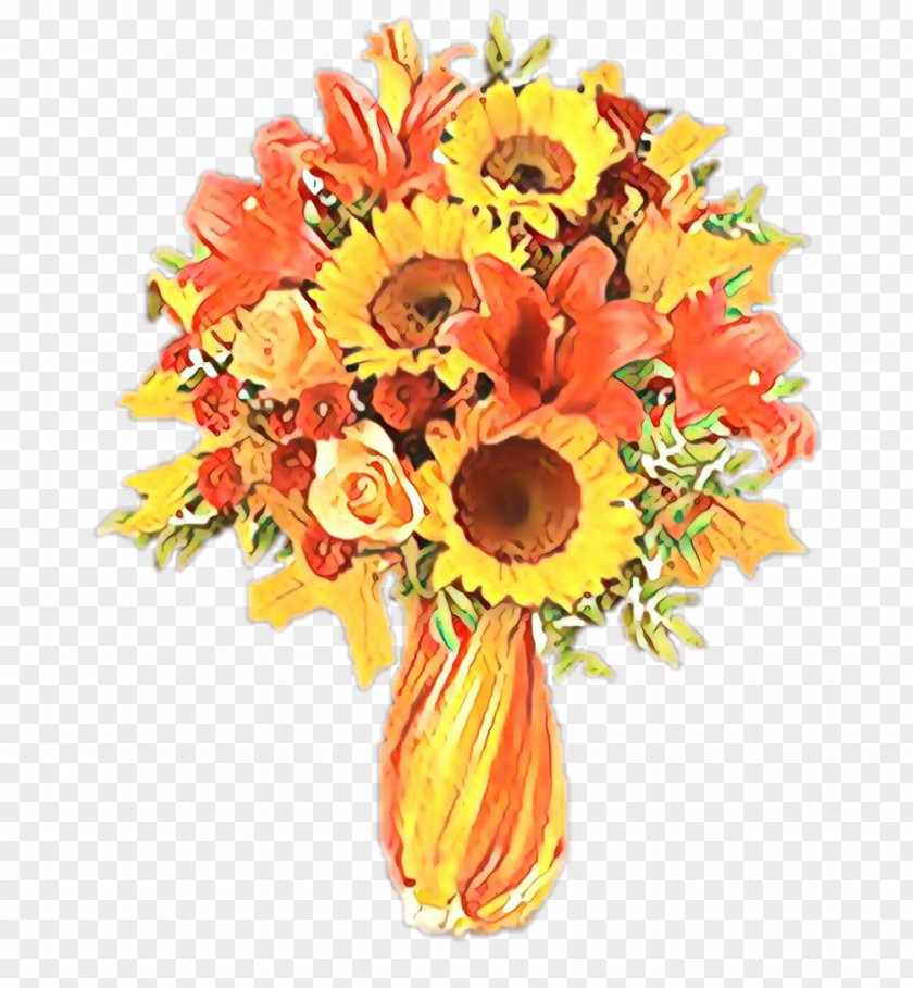 Gerbera Sunflower Orange PNG