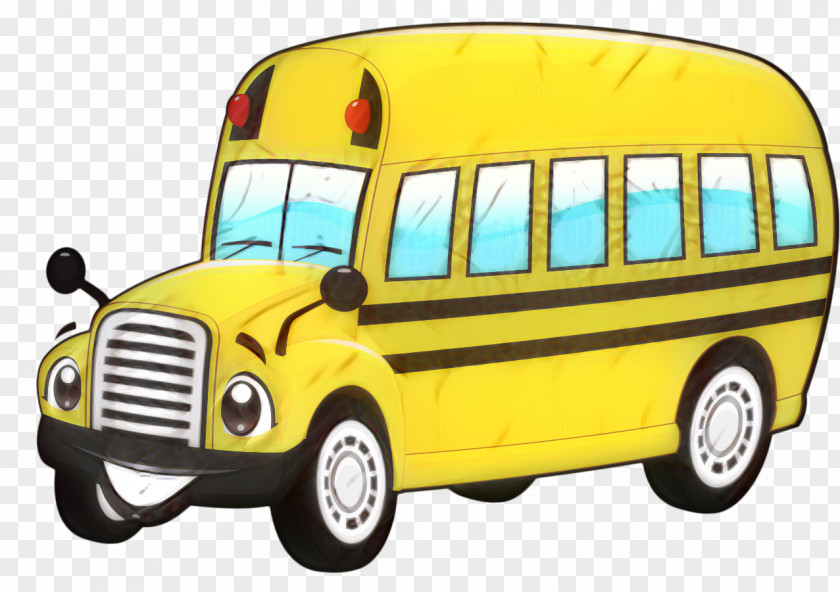 Model Car Commercial Vehicle Cartoon School Bus PNG
