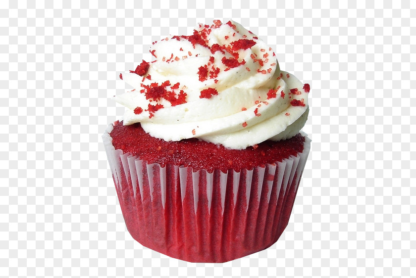 Red Velvet Cupcake Cake Frosting & Icing Muffin Birthday PNG