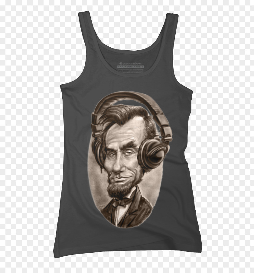 T-shirt Abraham Lincoln Shoulder Sleeveless Shirt PNG