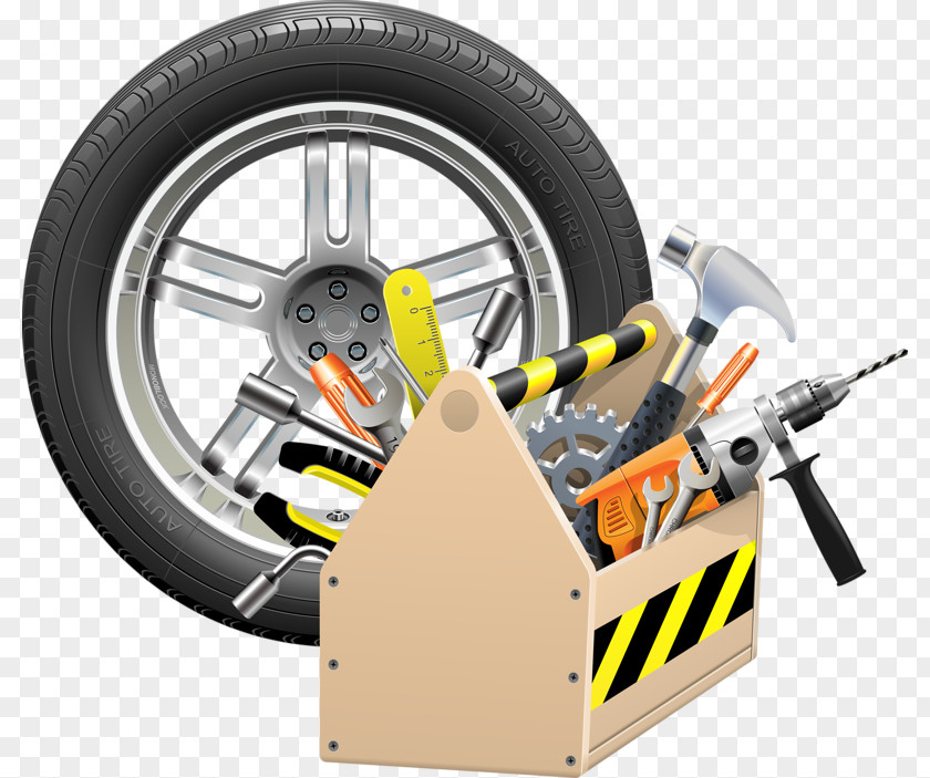 Tires And Tools Maintenance Building Tool Motor Vehicle Service PNG