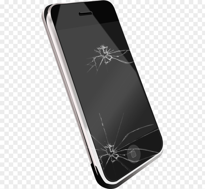 Broken Screen Black Apple Smartphone IPhone 4S Vibration Telephone Call Clip Art PNG