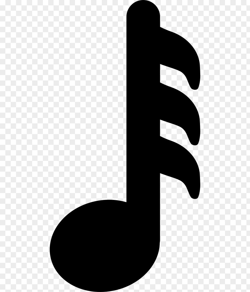 M Line Product DesignRest Note Sixty Fourth Clip Art Thumb Black & White PNG