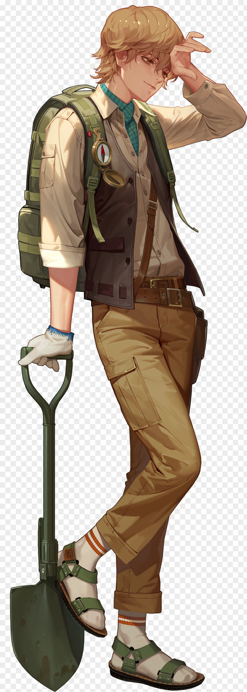 Archaeologist Black Survival Character Game Drawing Art PNG