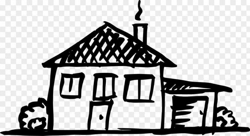 Doodle House Art Drawing PNG