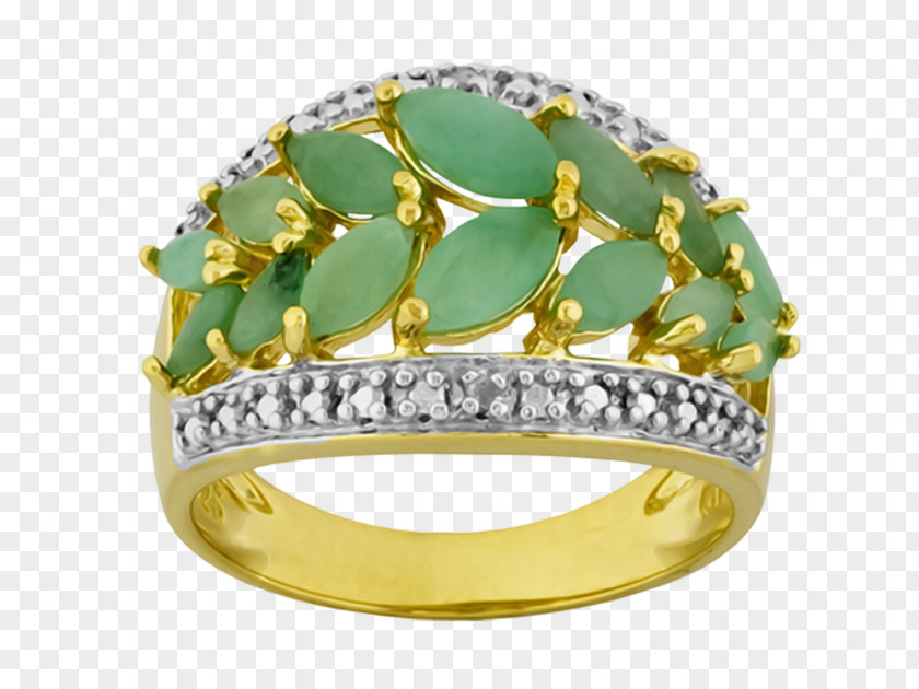 Emerald Gold Diamond PNG