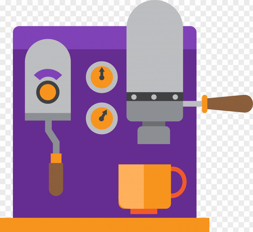 Purple Coffee Machine Coffeemaker Clip Art PNG