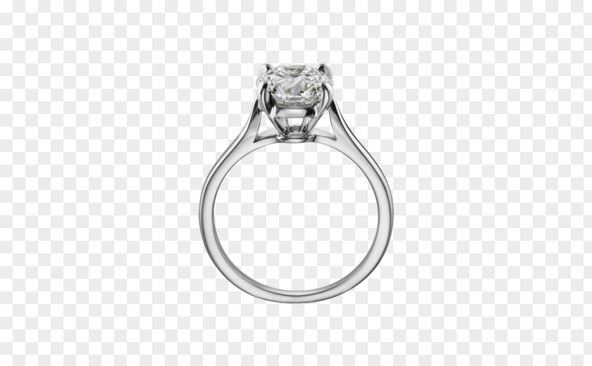 Ring Engagement Diamond Cartier PNG
