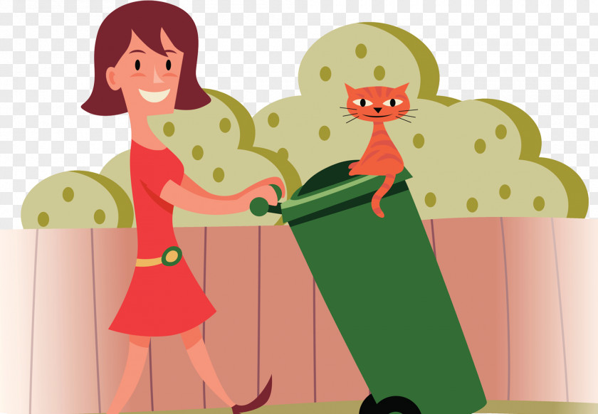 Trolley Trash Can Waste Container Paper Illustration PNG