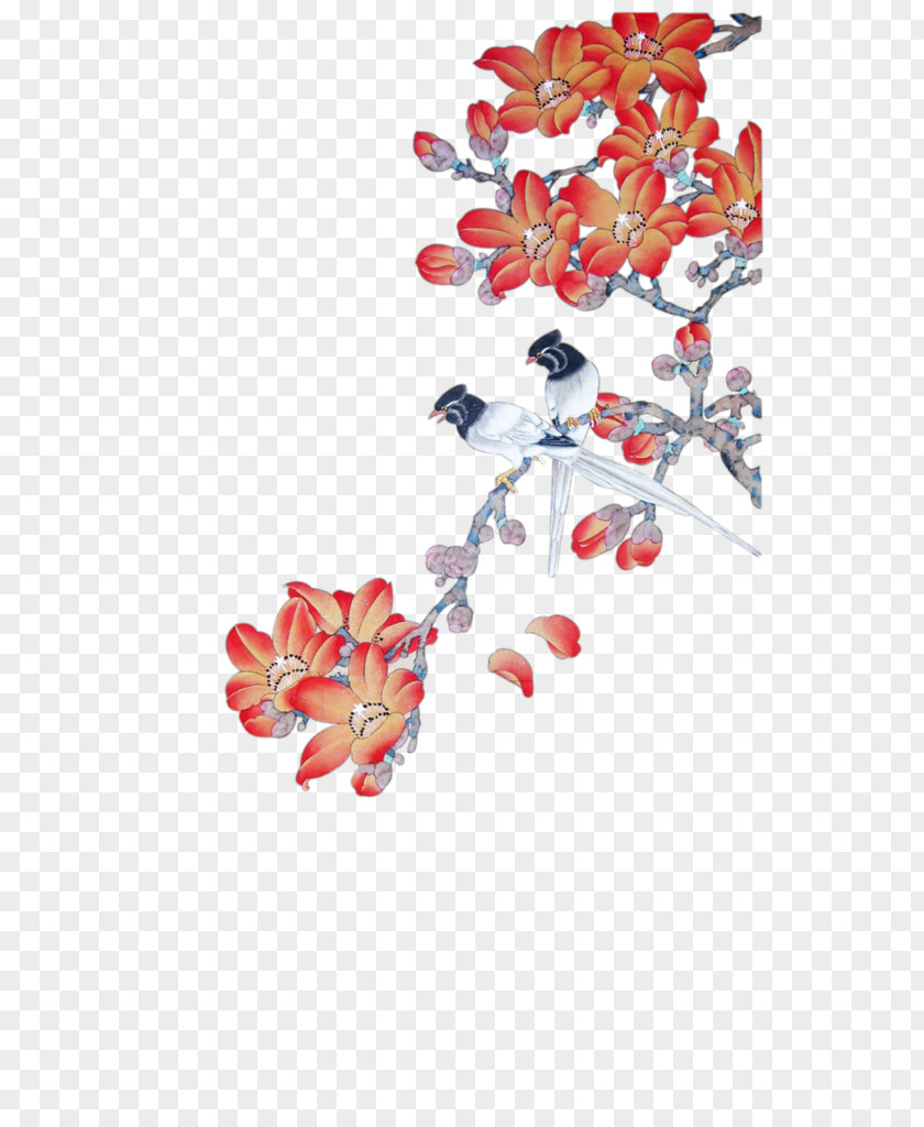 Watercolor Painting Chinese Watercolor: Flowers Clip Art PNG