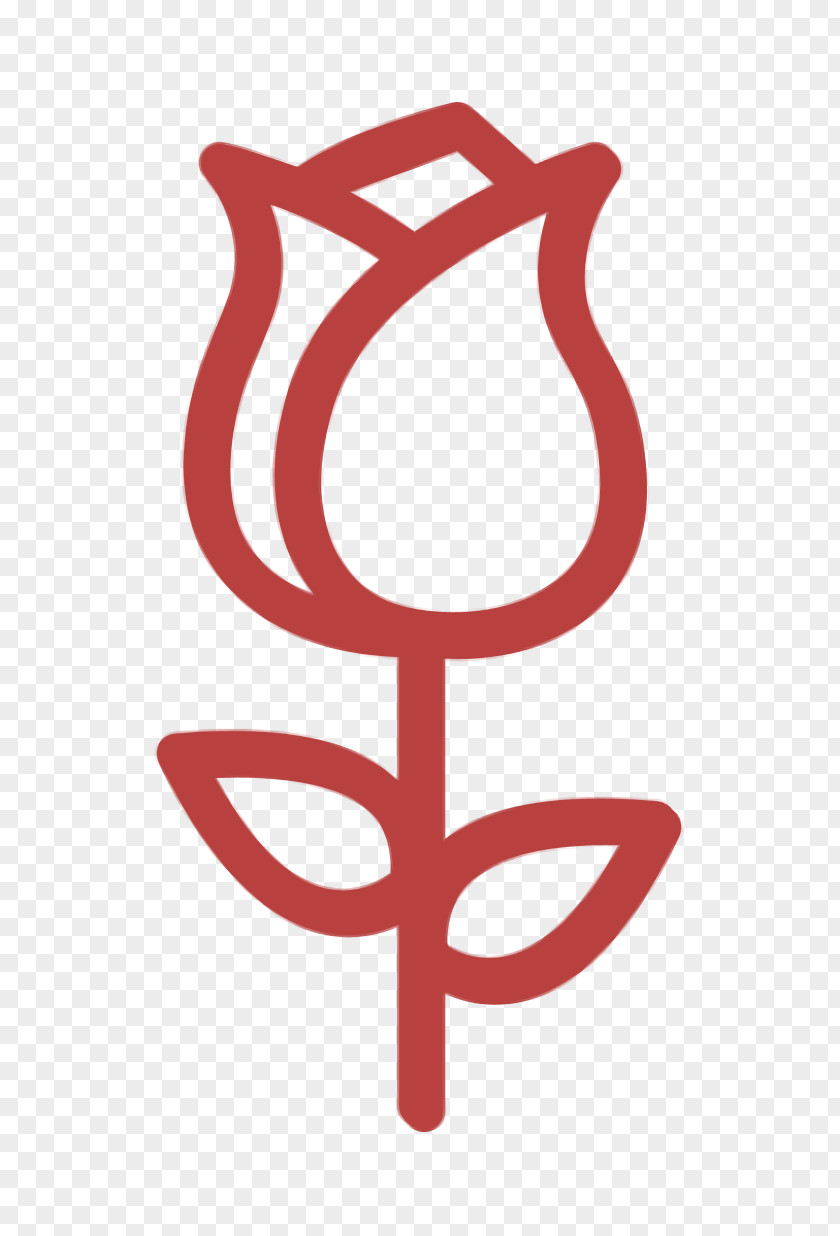 Our Wedding Icon Rose With Leaves Nature PNG