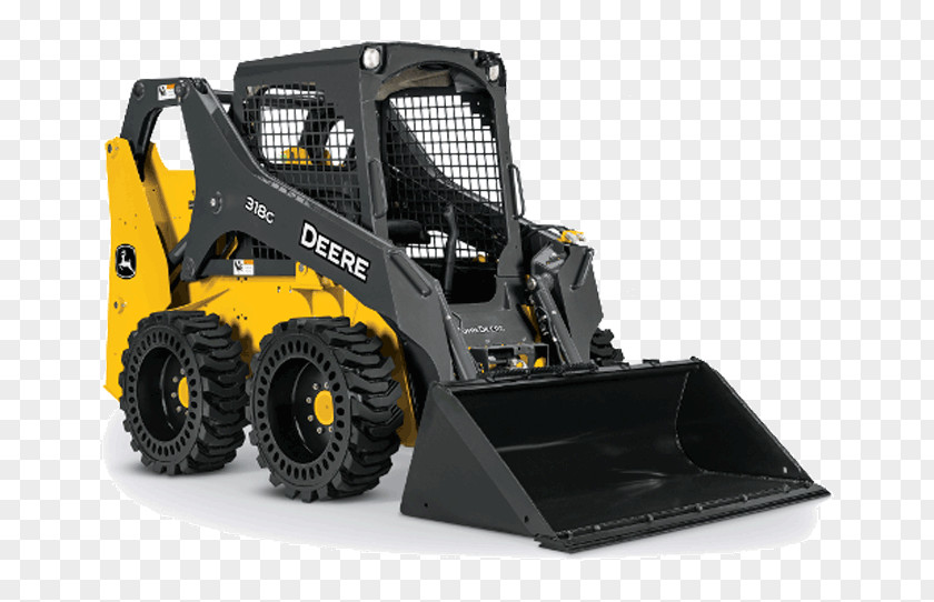 Skid Steer John Deere Skid-steer Loader Tracked Heavy Machinery PNG