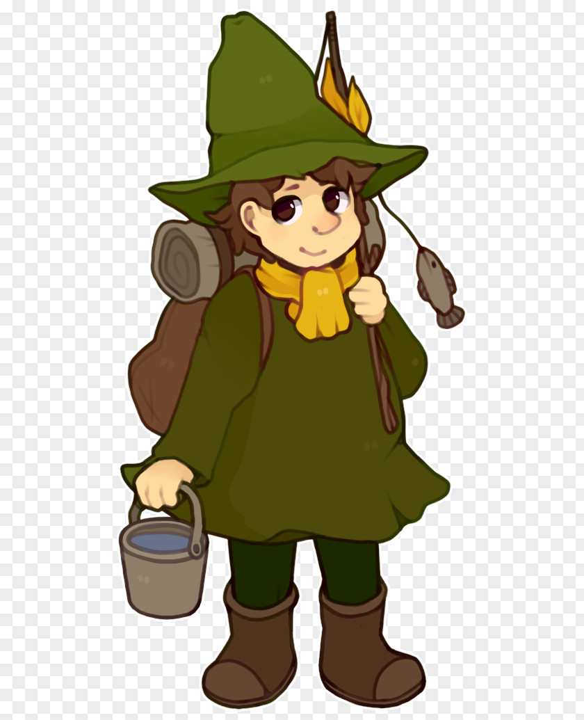 Snufkin Cartoon Mascot Finger Legendary Creature PNG