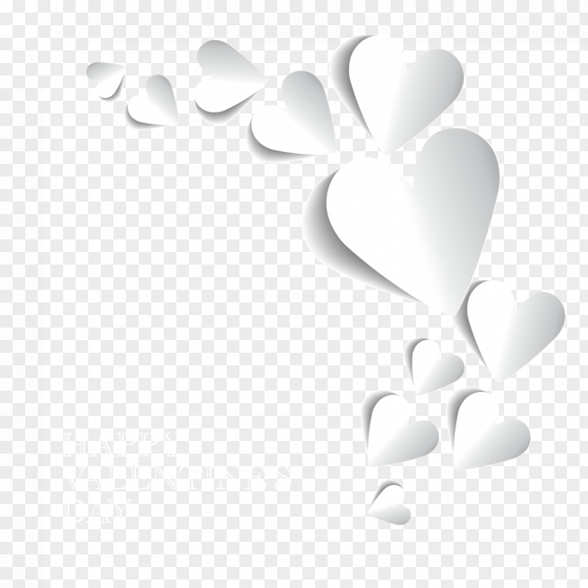 Stereoscopic 3D Heart Border Three-dimensional Space Film Stereoscopy PNG