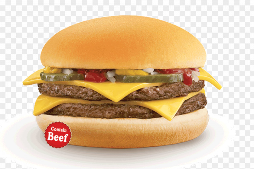 Bacon McDonald's Double Cheeseburger Hamburger Fast Food French Fries PNG