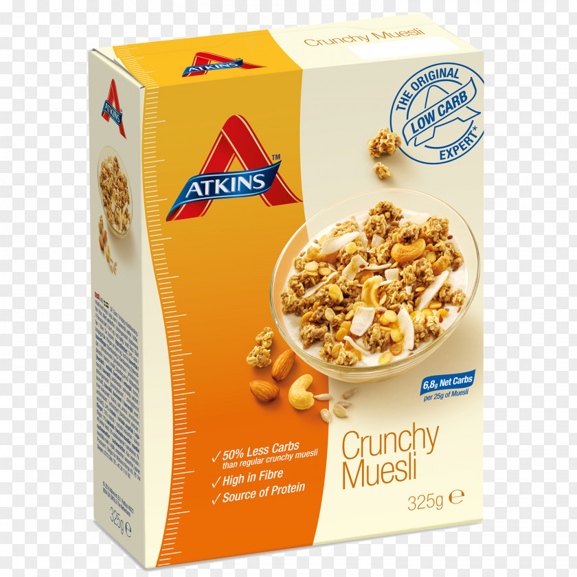 Breakfast Muesli Cereal Milk Atkins Diet PNG