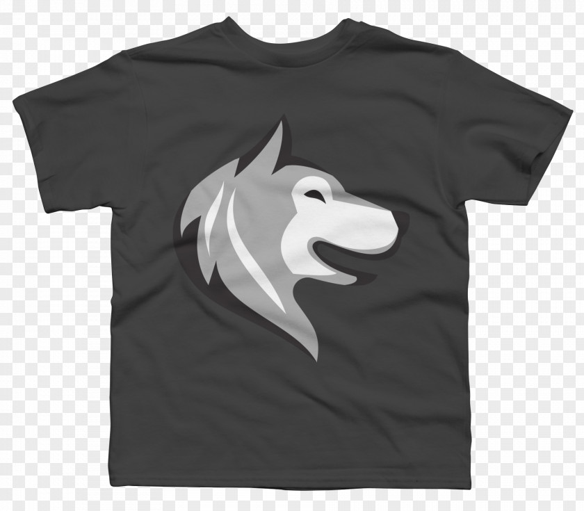 Husky Silhouette T-shirt Hoodie Clothing Sleeve PNG