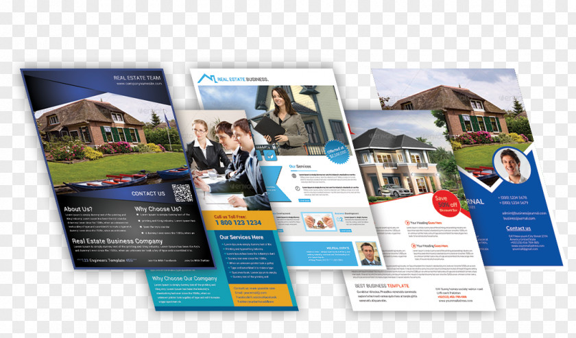Real Estate Promotion Page Display Advertising Photographic Paper Brand PNG