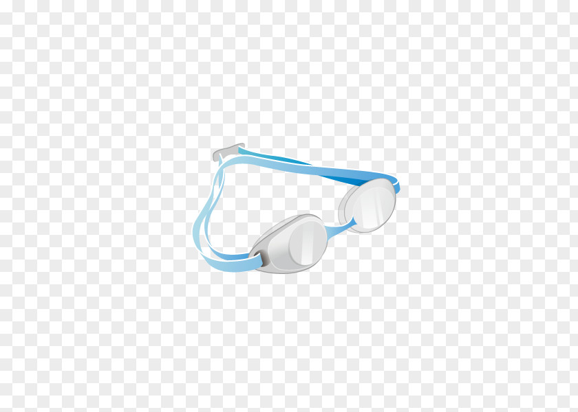 Swimming Goggles Headphones Pattern PNG