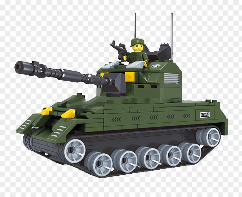 Tank Rocket Toy Block Plastic Construction Set PNG