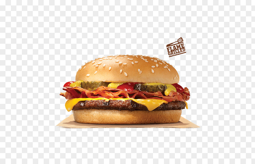 Bacon Whopper Cheeseburger Hamburger Fast Food PNG