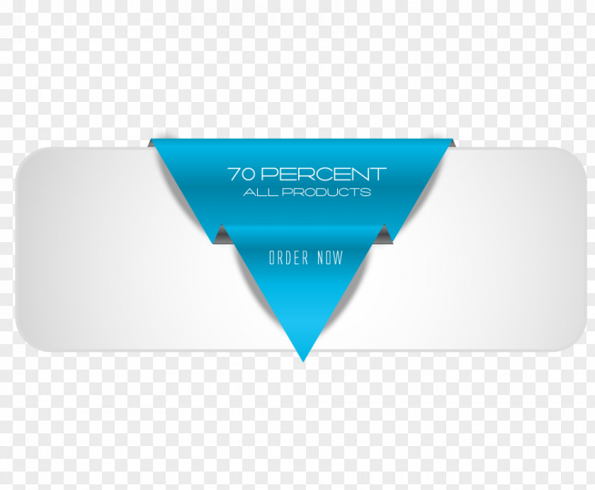 Blue Title Bar Free Vector Material PNG