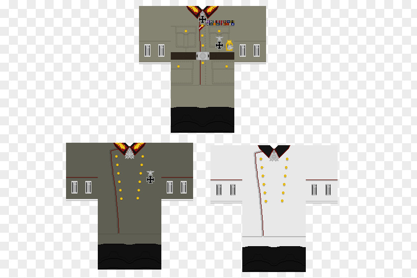 Flat Shading T-shirt Roblox Uniforms Of The Heer PNG