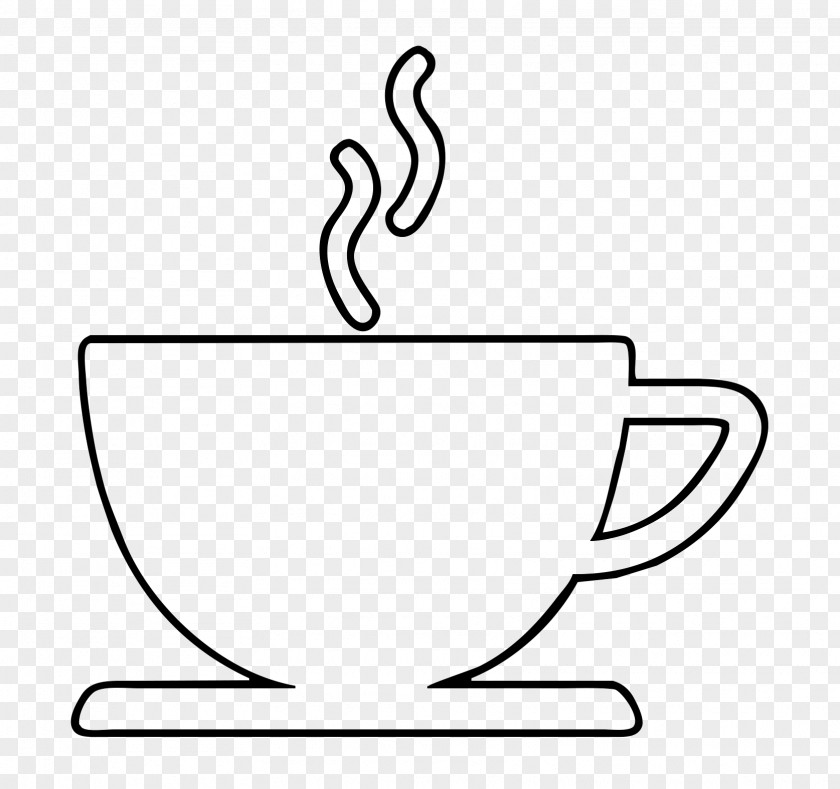 Coffee Cup Teacup Stencil PNG