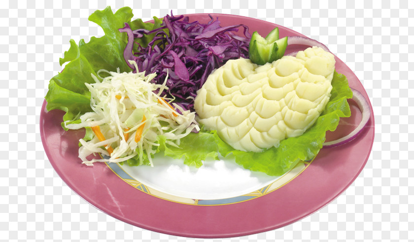 Vegetable Garnish Dish Mashed Potato Food Presentation PNG