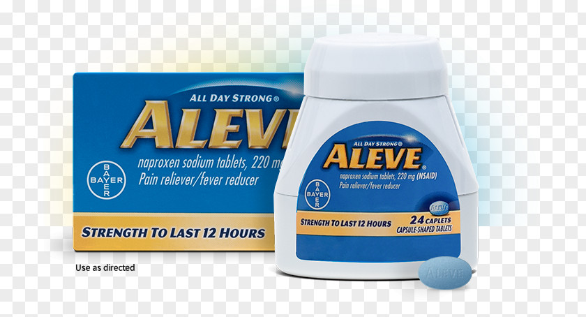Aleve Pain Pills Naproxen Fever Brand Analgesic Product PNG
