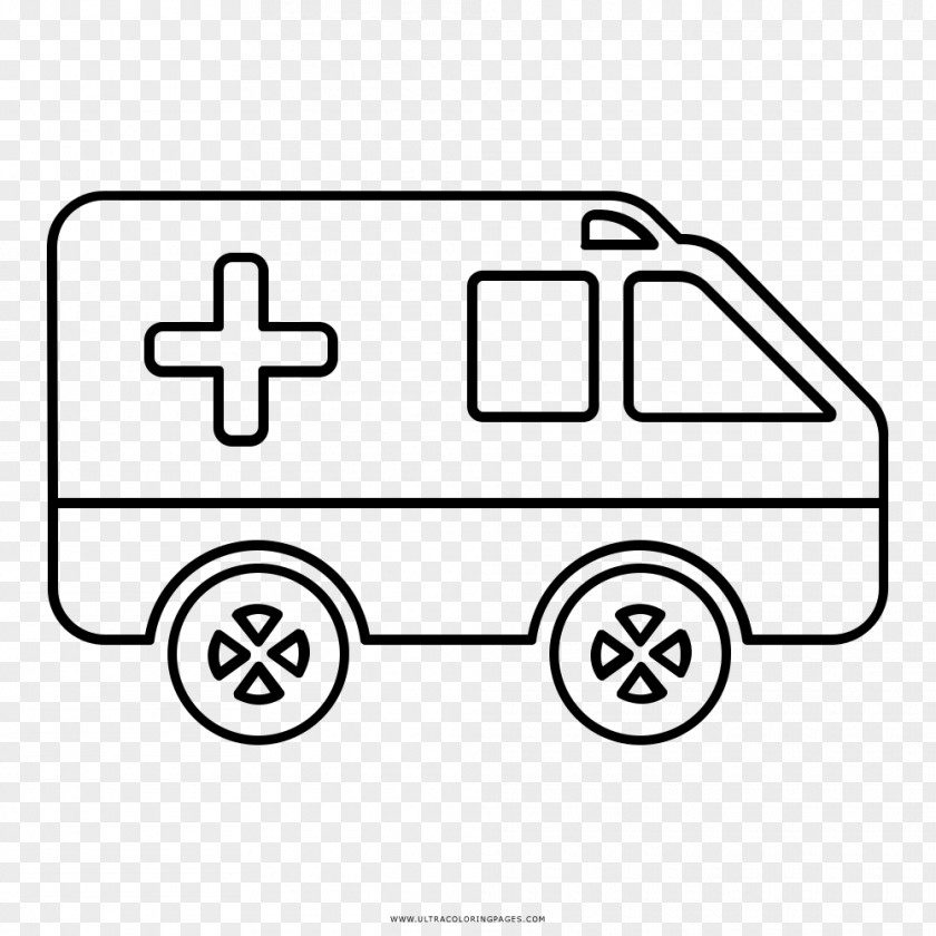 Car Coloring Book Drawing Ambulance Ausmalbild PNG