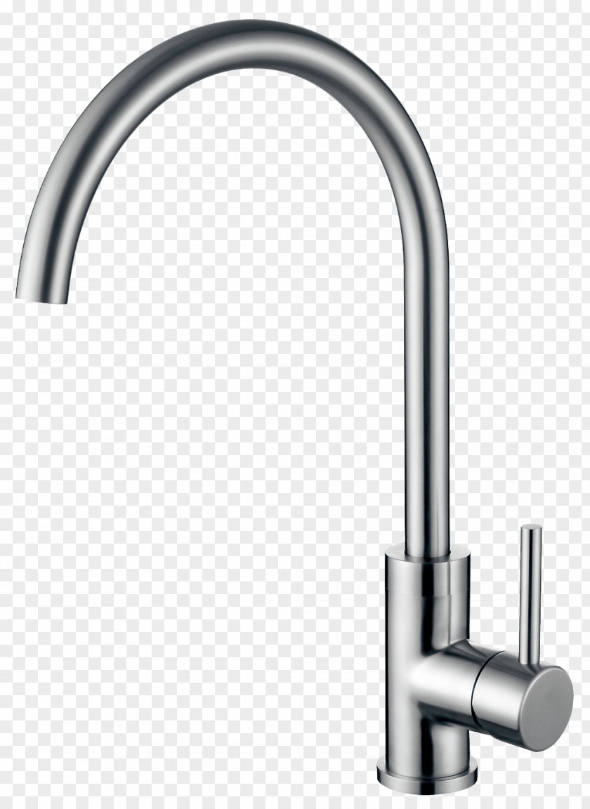 Faucet Handles & Controls Sink Kitchen Plumbing Fixtures Stainless Steel PNG