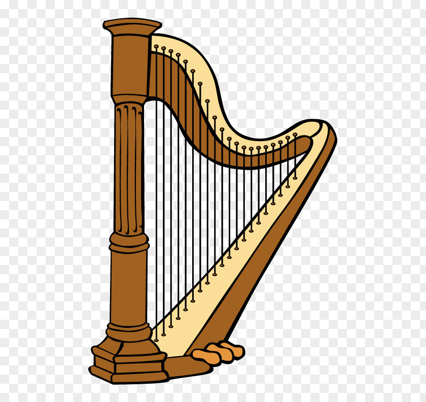 Harp Celtic Clip Art PNG