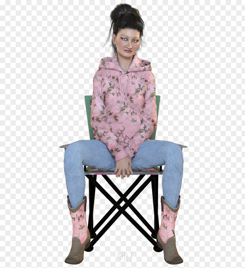 Outerwear Sitting Pink M Chair RTV PNG Pink, country girl clipart PNG