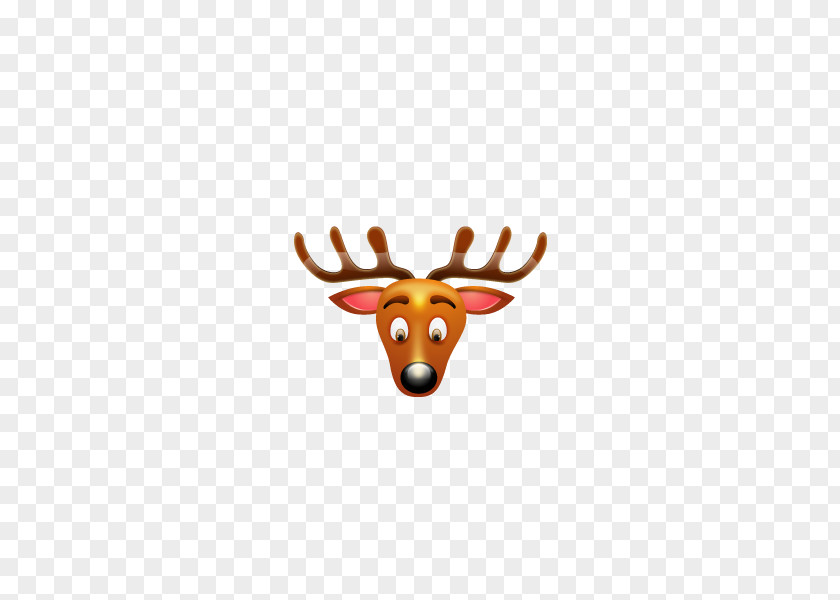 Snow Deer Creative Rudolph Reindeer Santa Claus Christmas Icon PNG