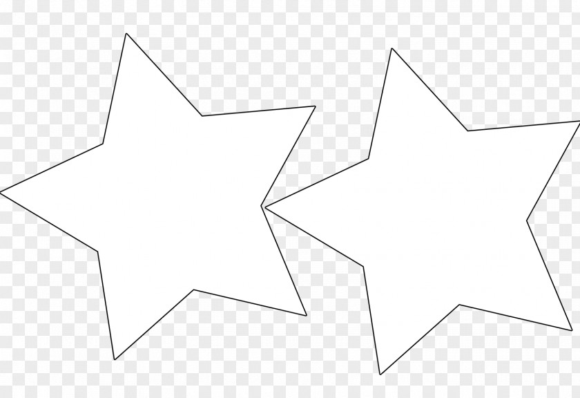 Star Template Large White Angle Area Pattern PNG